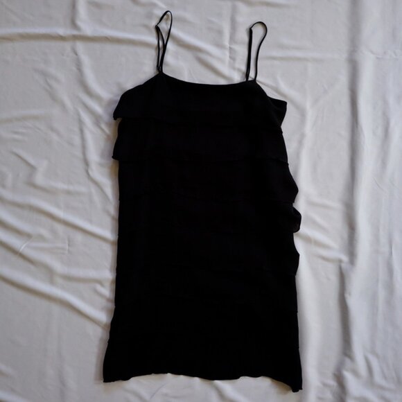 Nili Lotan Silk Tiered Mini Dress Size S - Picture 4 of 11